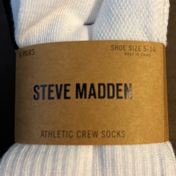 Steve Madden Athletic Crew Socks 6 pairs - Picture 5 of 5